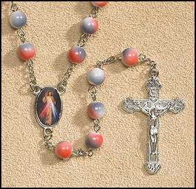 Multi-Color Bead Divine Mercy Rosary